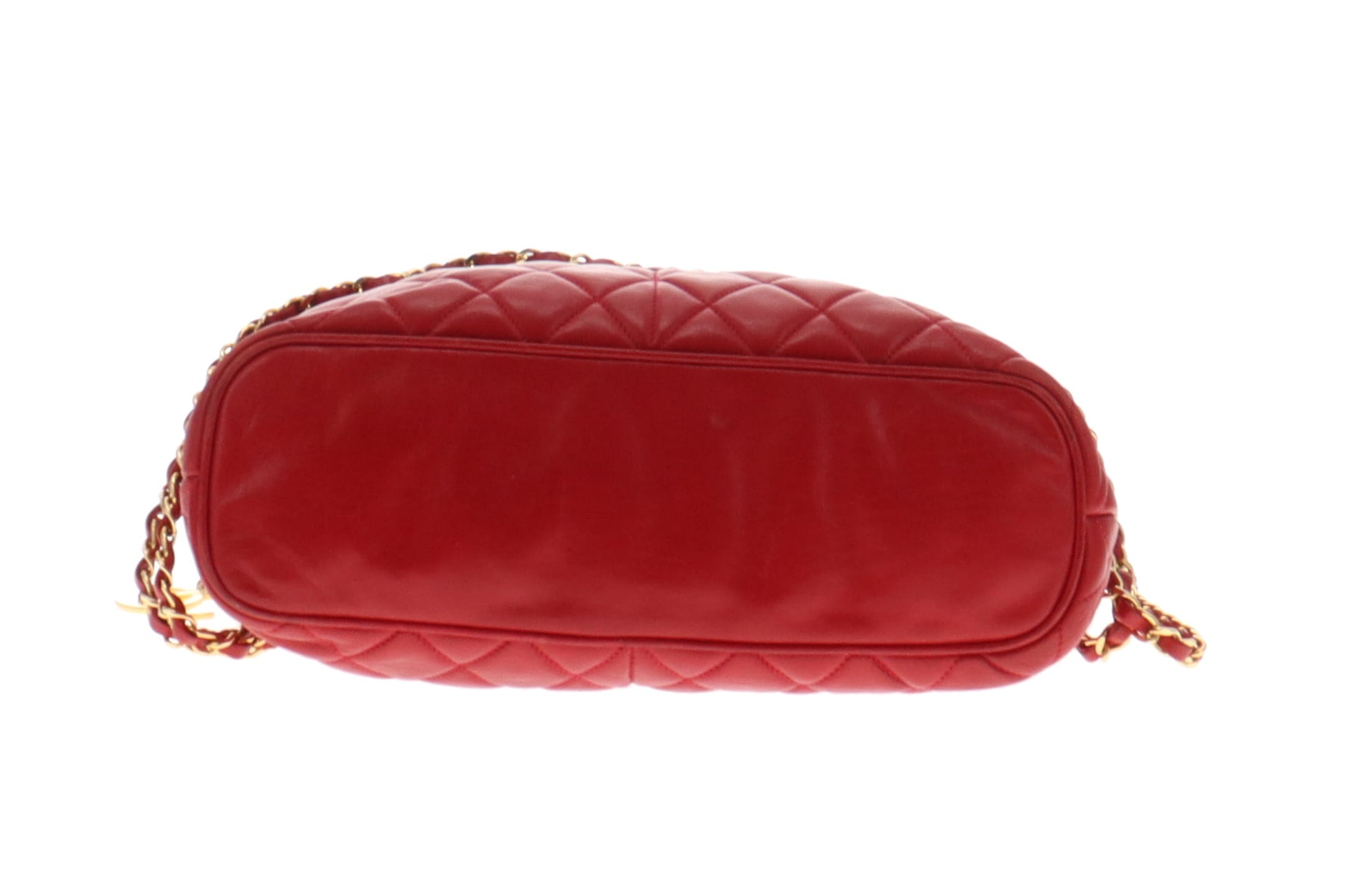 Chanel Vintage Red Lambskin Quilted Shoulder Bag 1989/91 – Designer  Exchange Ltd