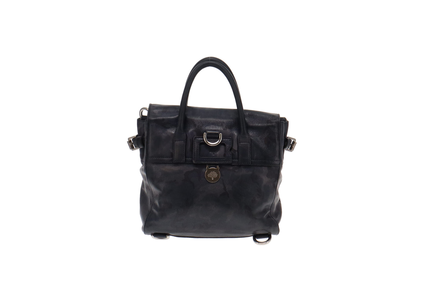 Mulberry Navy Camoflauge Leather Cara Delevigne Backpack