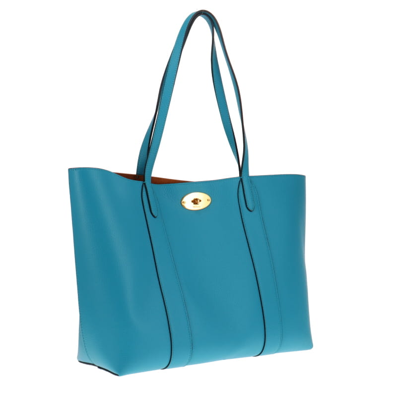 Mulberry Bayswater Tote Blue Grained Leather GH RRP €875