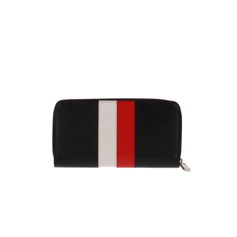 Louis Vuitton Zippy Wallet Long With Red & White Stripe Epi Leather CA3198