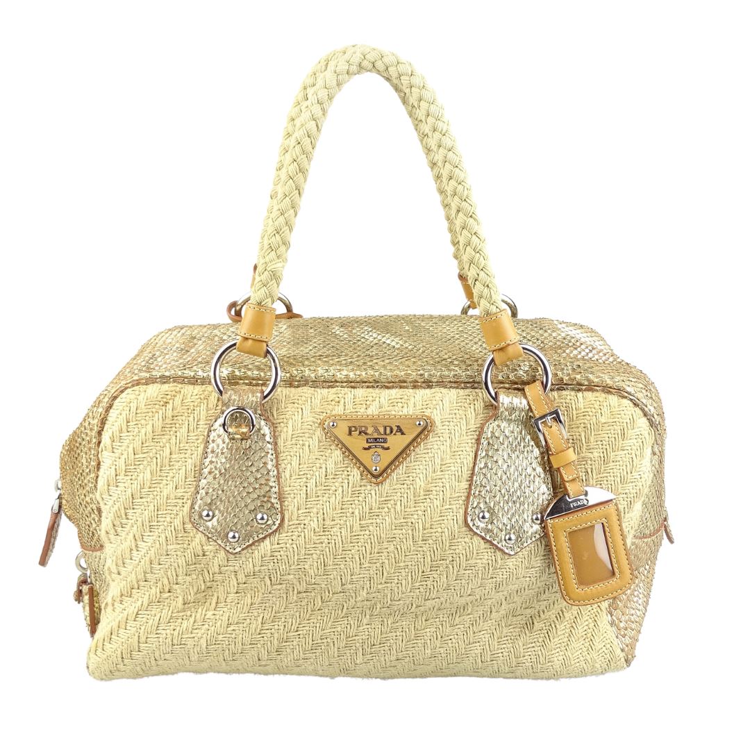 Prada Juta & Viper Print Bauletto Bags Prada 