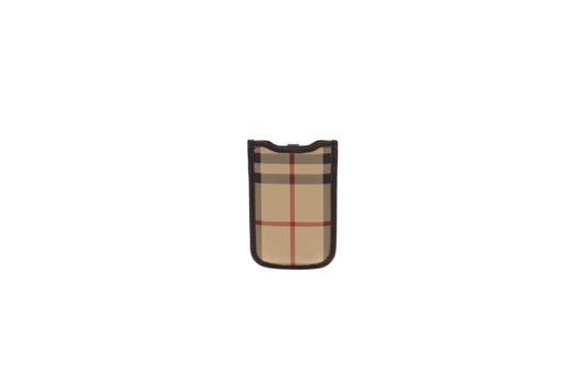 Burberry House Check Coated Canvas Vintage Phone Holder