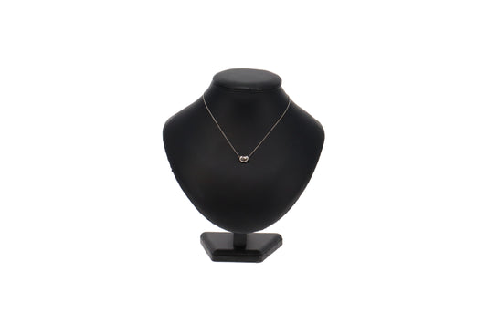 Tiffany & Co Elsa Peretti Sterling Silver Bean Pendant Necklace