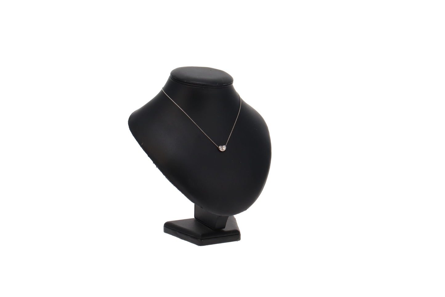 Tiffany & Co Elsa Peretti Sterling Silver Bean Pendant Necklace
