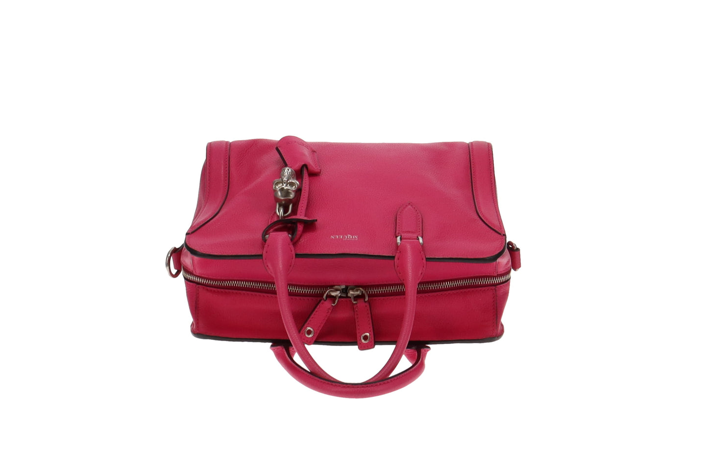 Alexander McQueen Pink Leather Skull Tote