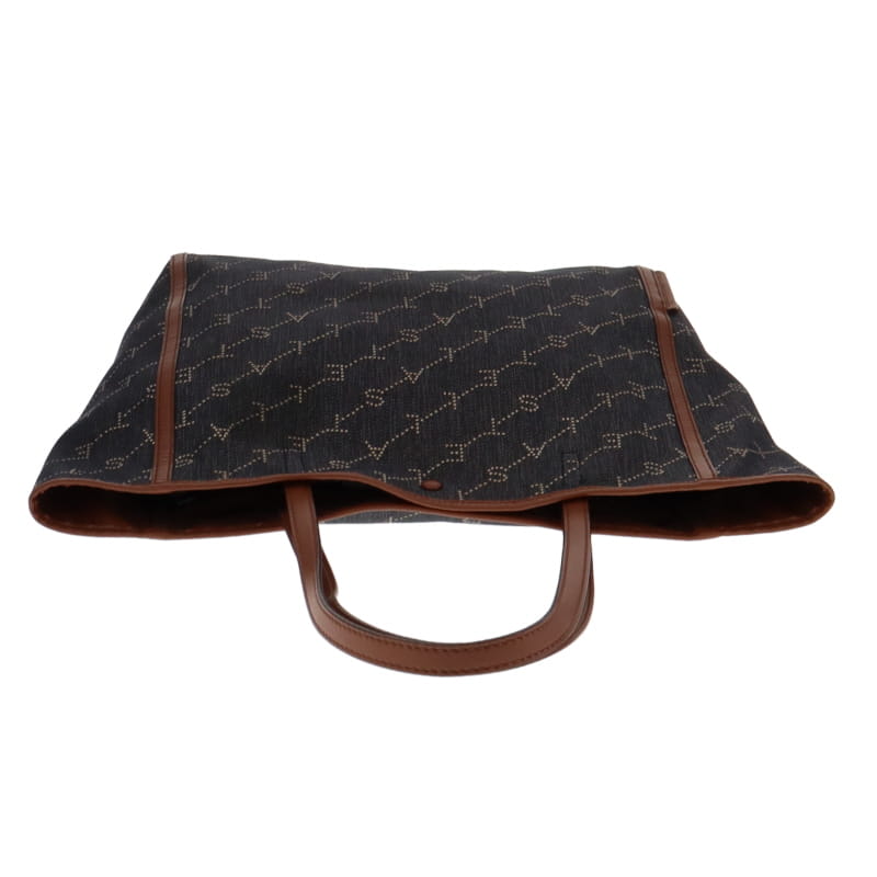 Stella McCartney Monogram Denim Canvas and Faux Leather Tote Bag