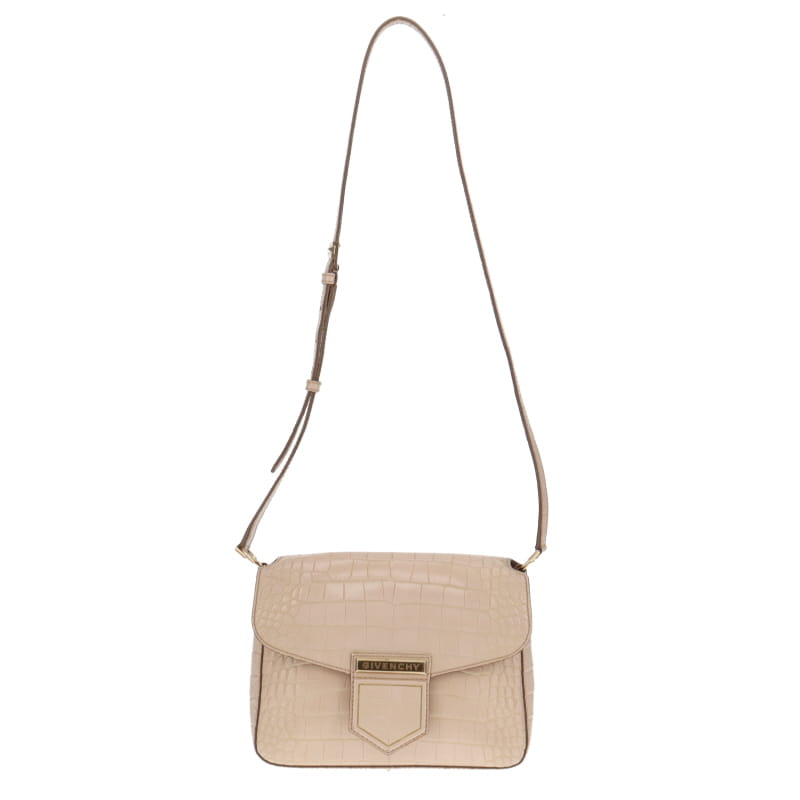 Givenchy Nobile Cream Croc Messenger