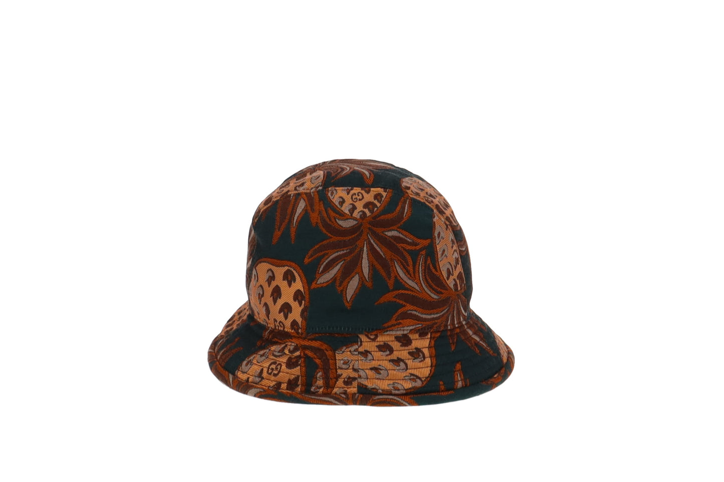 Gucci Metallic Pineapple Jacquard Bucket Hat (L)
