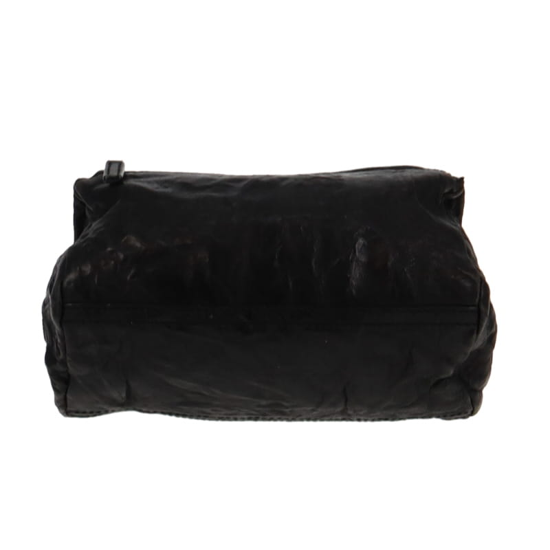Givenchy Black Crinkled Leather Mini Pandora Crossbody