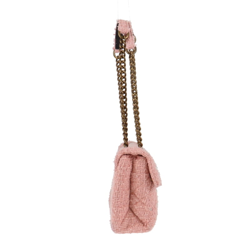 Kurt Geiger Brixton Pink Tweed With Faux Pearl