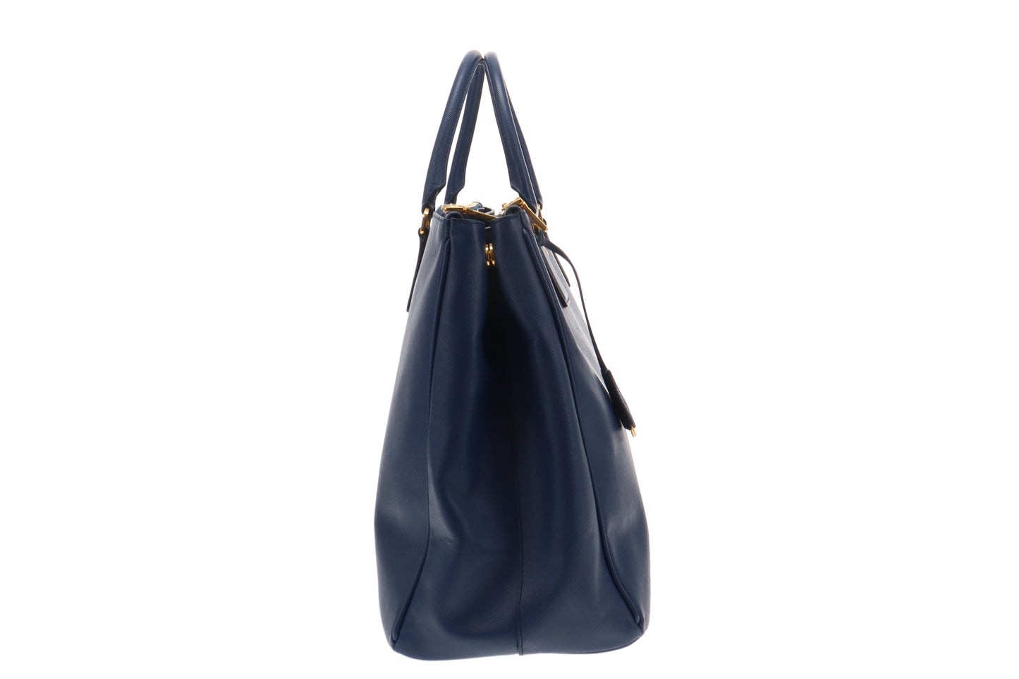 Prada Blue Saffiano Lux Large Executive Tote Bag