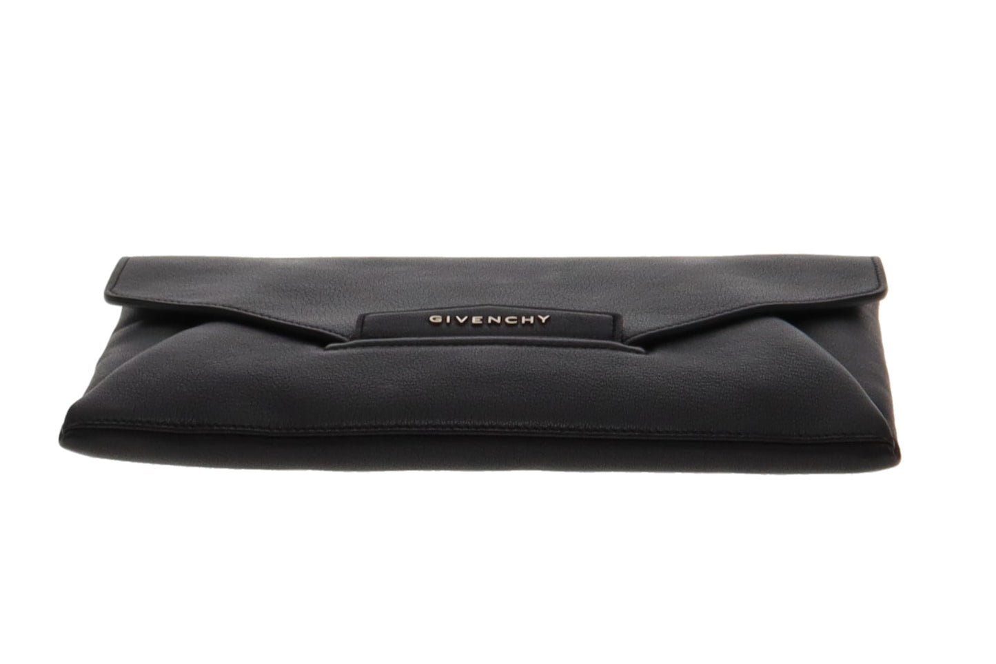 Givenchy Black Goatskin Antigona Envelope Clutch