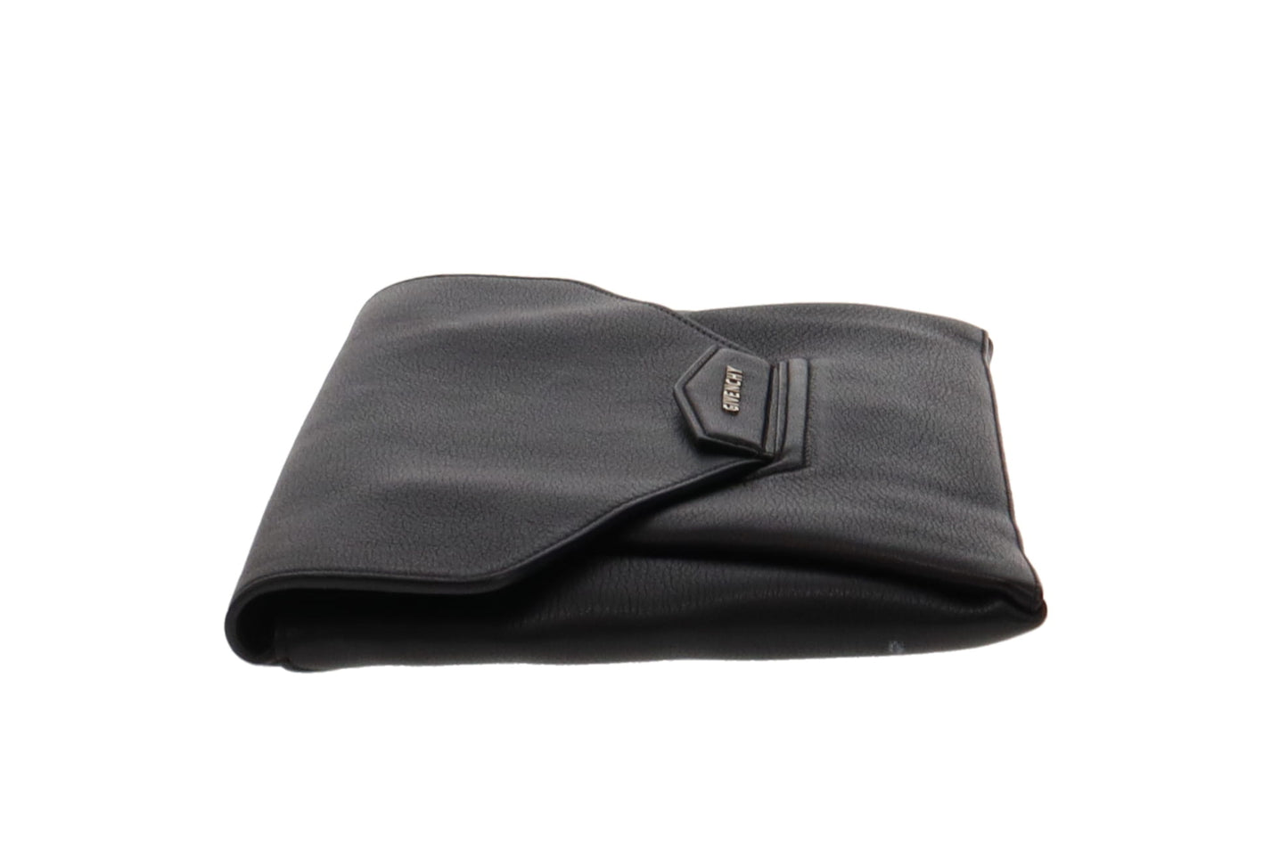 Givenchy Black Goatskin Antigona Envelope Clutch