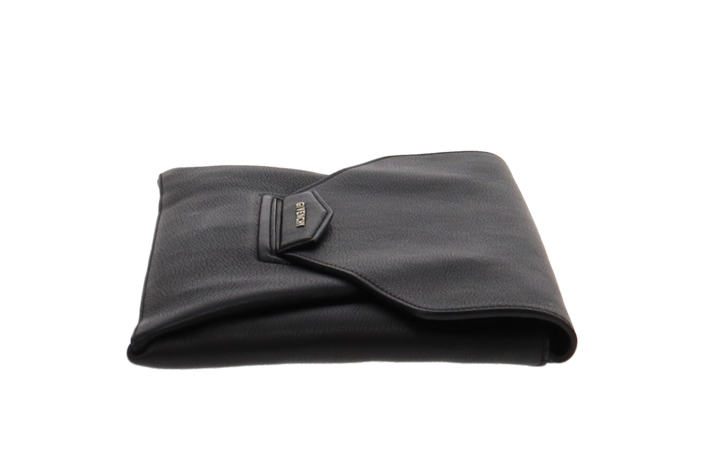 Givenchy Black Goatskin Antigona Envelope Clutch