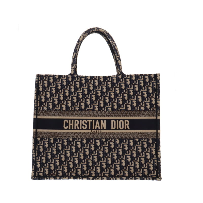 Dior Large Book Tote Blue Oblique