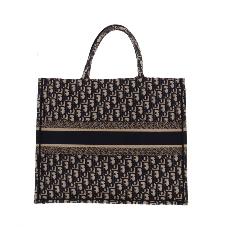 Dior Large Book Tote Blue Oblique