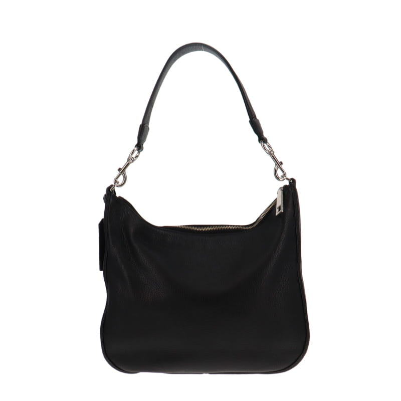 Marc Jacobs Black Grained Leather Recruit Hobo SH