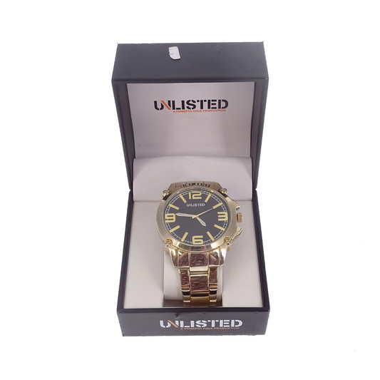 Kenneth Cole Unlisted Large Dial Pale Gold Watch