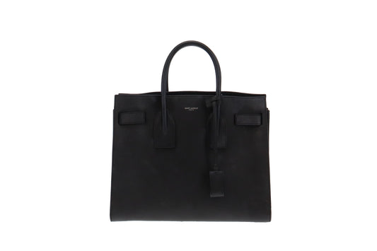 Saint Laurent Black Leather Small Sac De Jour
