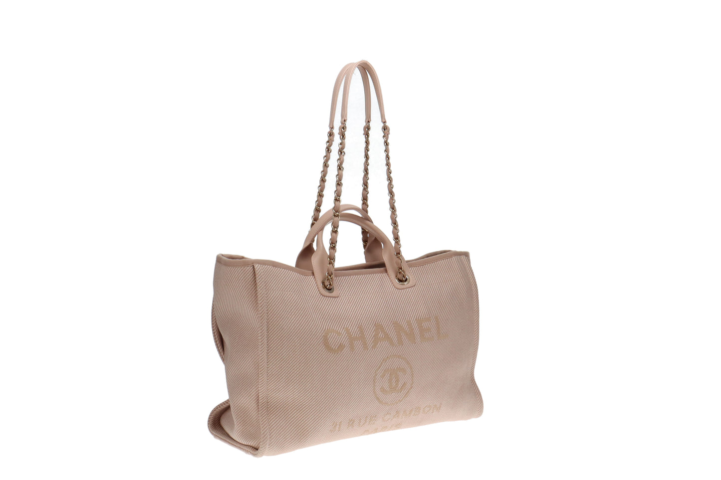 Chanel Large Deauville Tote Pale Pink RRP €4900