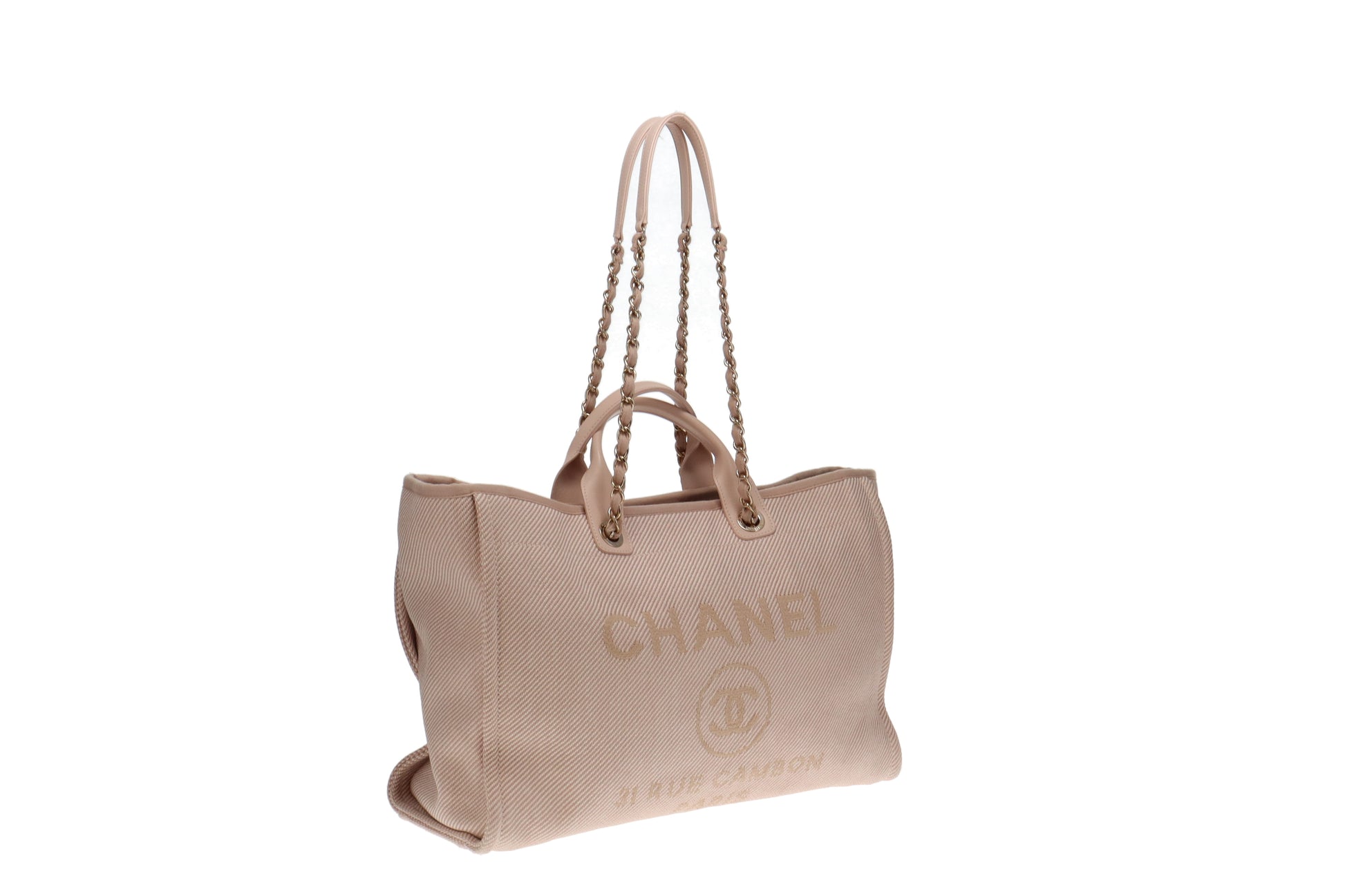 chanel large shopper tote bag