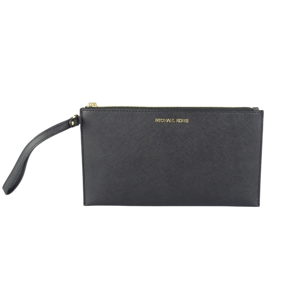 Michael Kors Large Rectangle Zipped Wristlet Black Designer Exchange Ltd