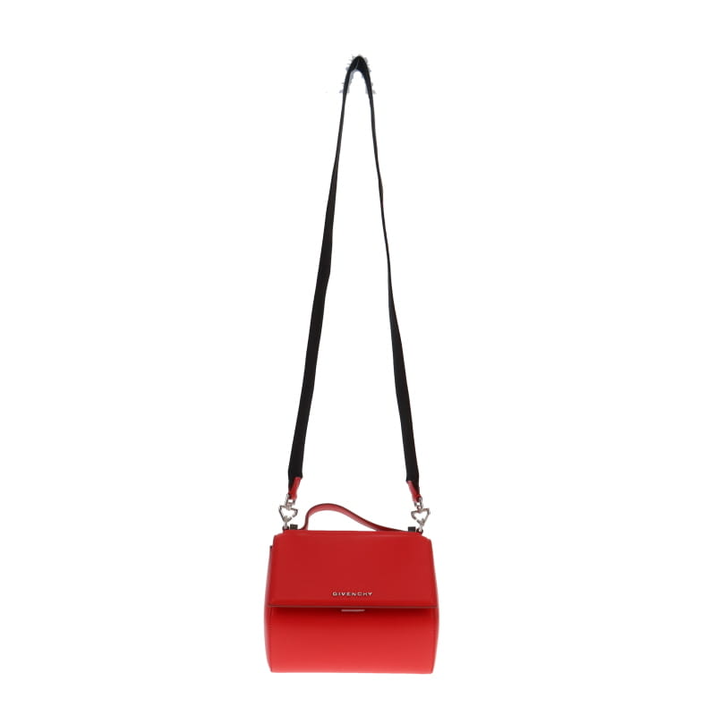 Givenchy Mini Pandora Red With Logo Strap