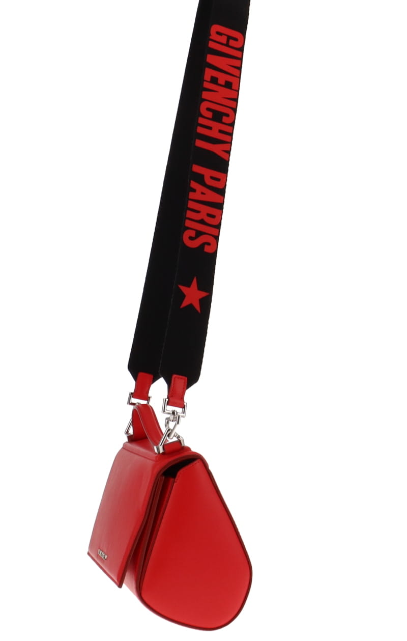 Givenchy Mini Pandora Red With Logo Strap