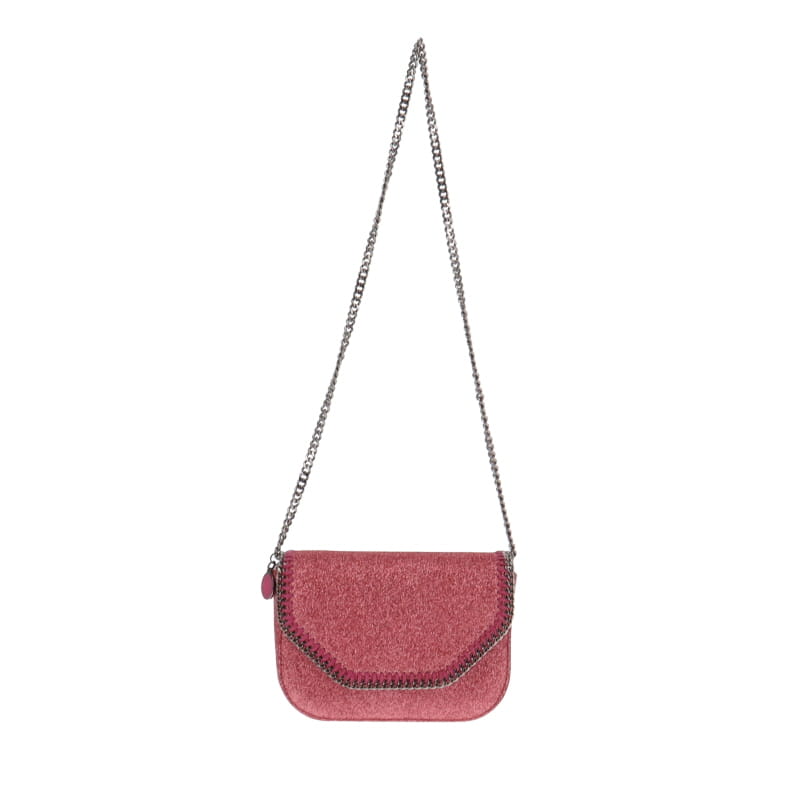 Stella McCartney Mini Box Falabella Glitter Pink