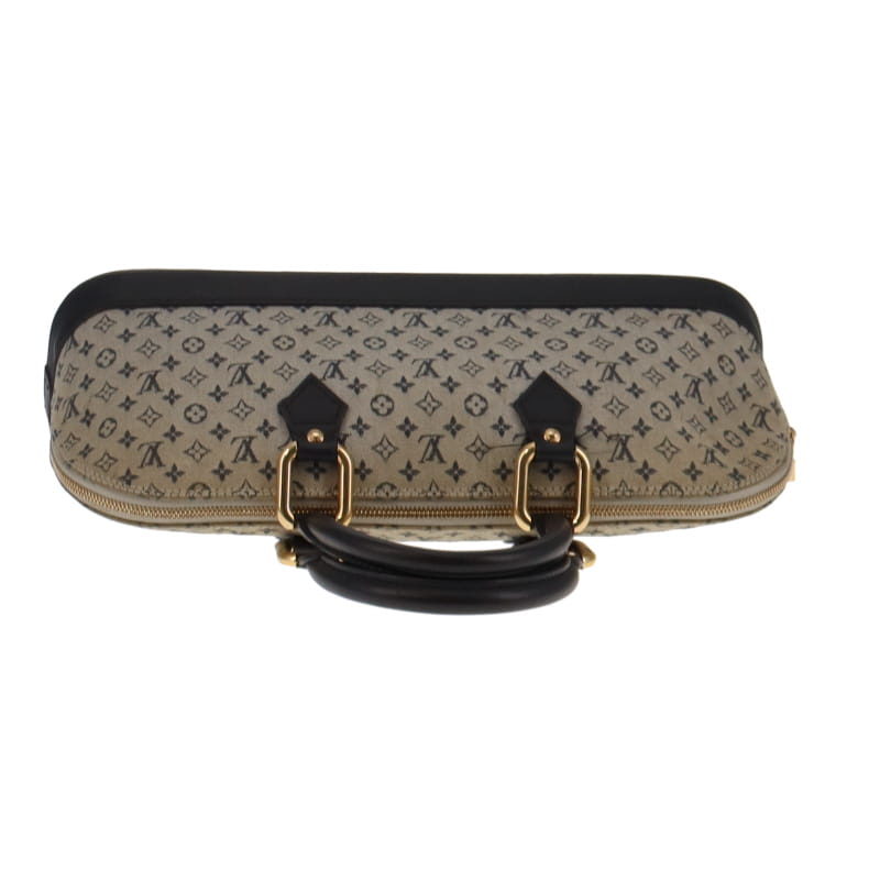 LOUIS VUITTON Donna Alma Horizontal Monogram Mini Lin in Tela in Blu