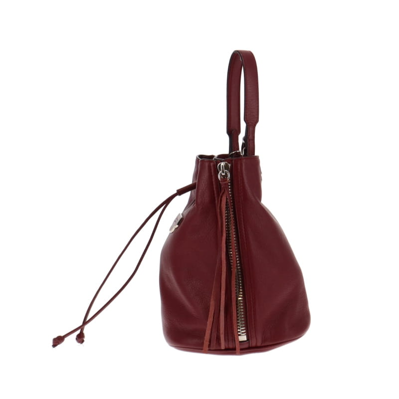 Balenciaga Papier Plate Bucket Bag Burgundy FW 2015