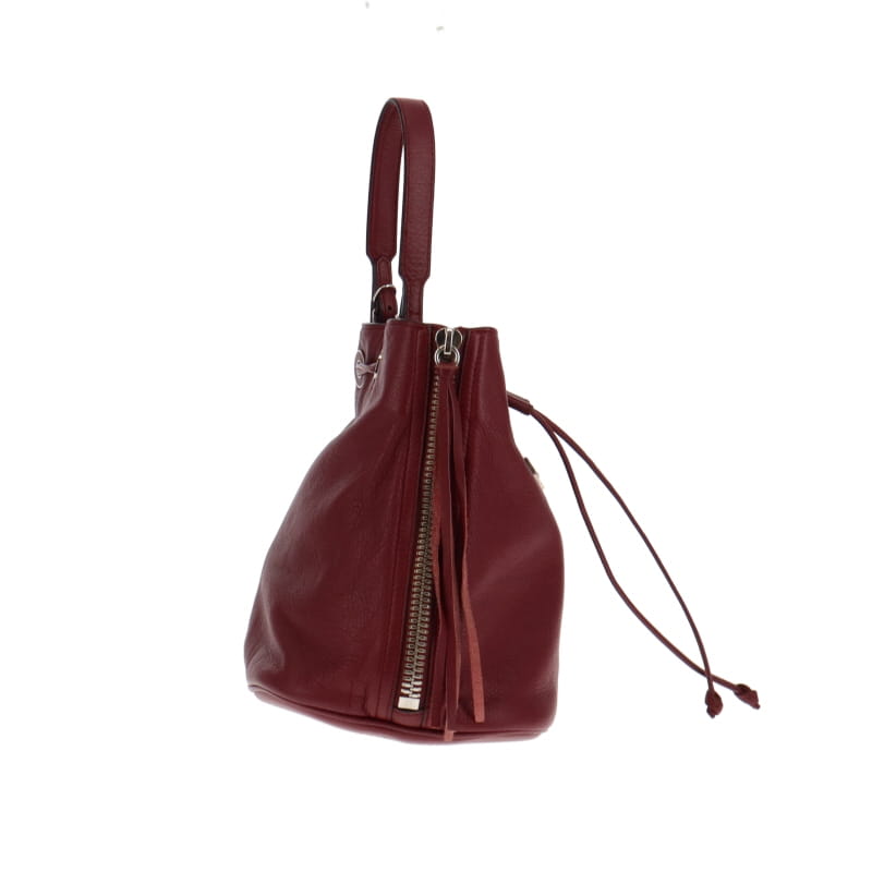 Balenciaga Papier Plate Bucket Bag Burgundy FW 2015