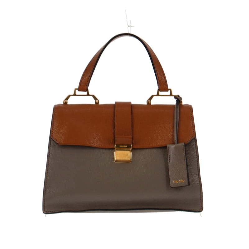 Miu Miu Goatskin Madras Bandoliera Bi-Colour Shoulder Bag GH