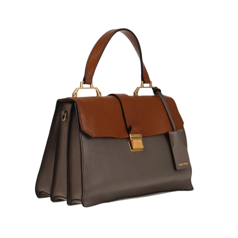 Miu Miu Goatskin Madras Bandoliera Bi-Colour Shoulder Bag GH
