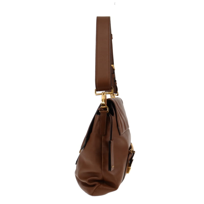 Miu Miu Nappa Soft Tan Leather East West Shoulder Bag