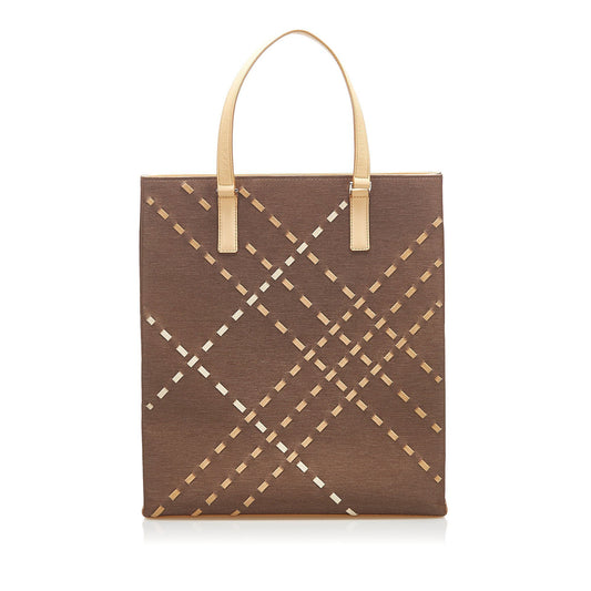 Burberry Woven Leather Tote Bag Bags Burberry 