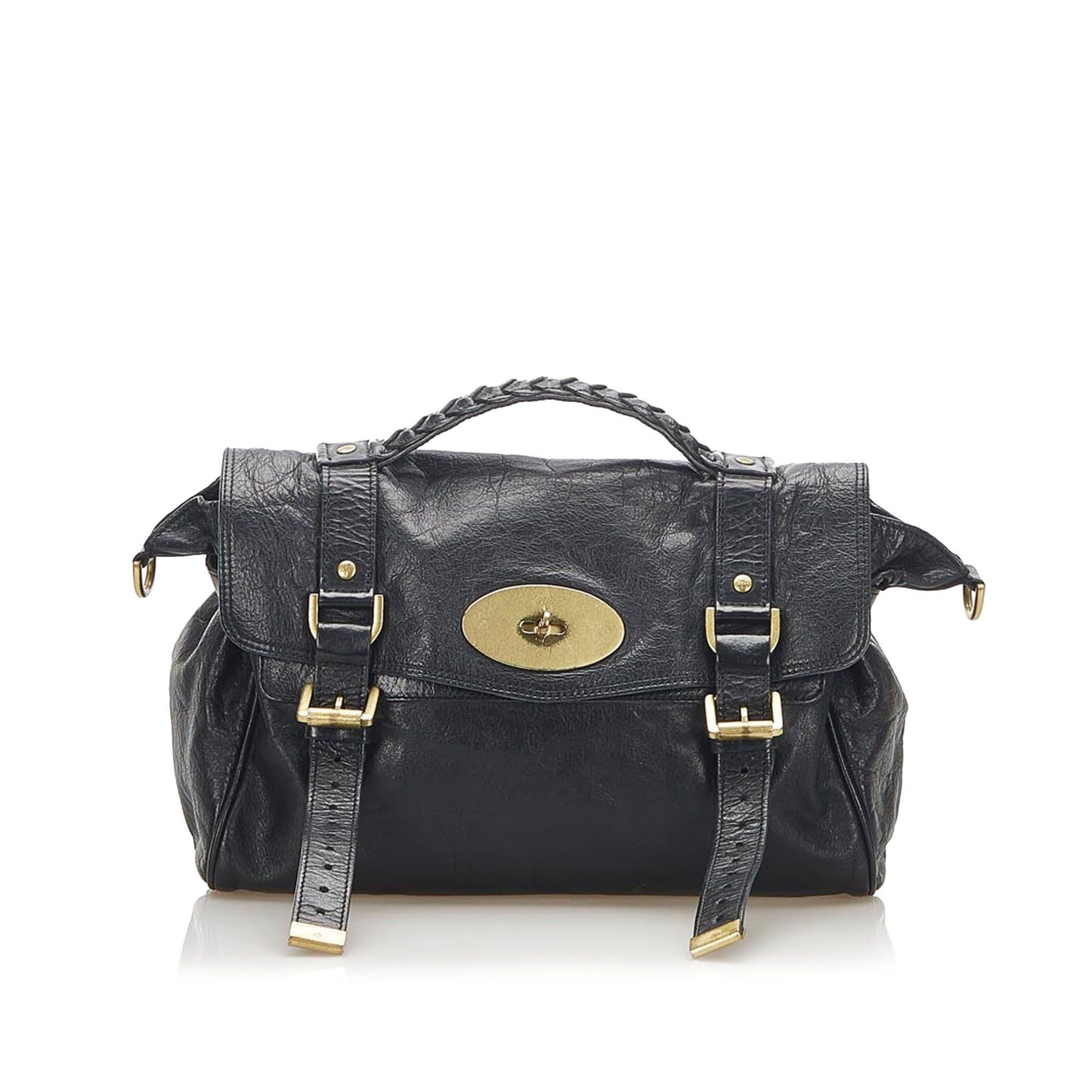 Mulberry Alexa Regular Black With Brass Hardware Bags Mulberry 