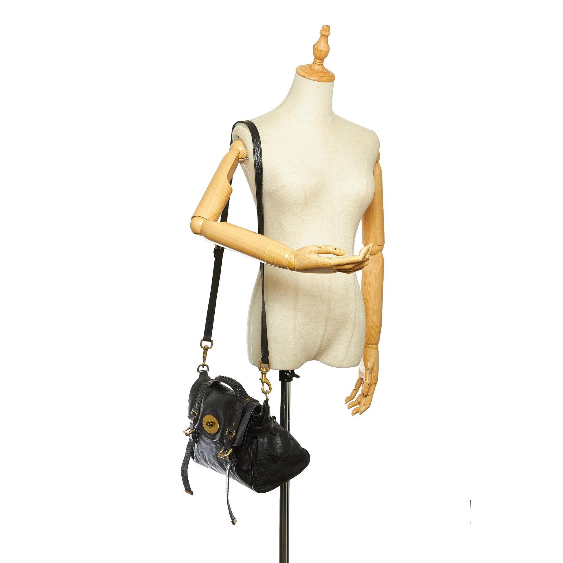 Mulberry Alexa Regular Black With Brass Hardware Bags Mulberry 