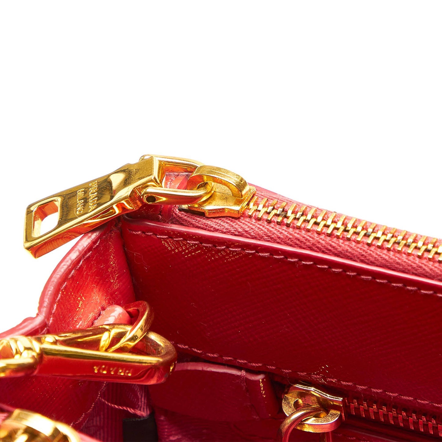 Prada Small Vernice Red Saffiano Lux Galleria Satchel Bags Prada 