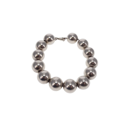Tiffany & Co Sterling Silver City HardWare Large Ball Bracelet