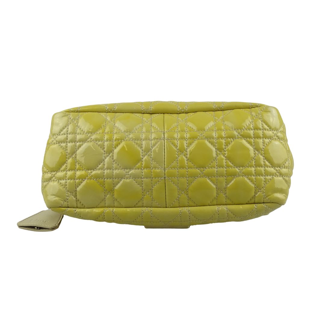 Dior New Lock Yellow Patent Cannage Shoulder Bag Bags Dior 