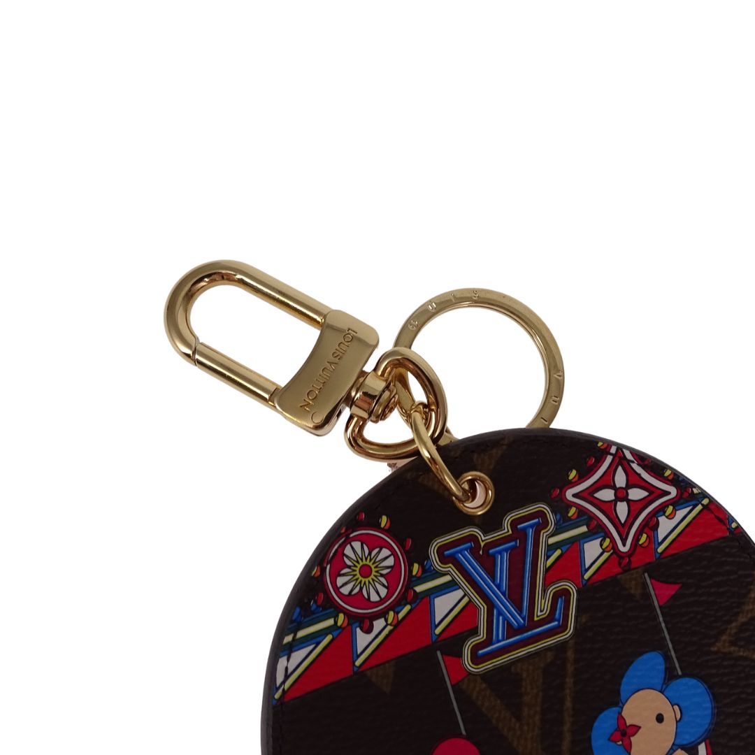 New! Louis Vuitton Vivienne Funfair Xmas 2020 Bag Charm Key Holder