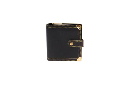Louis Vuitton Black Suhali Compact Wallet MI0016