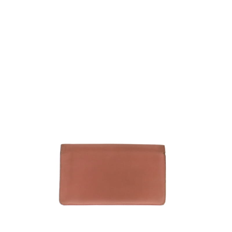 Chanel Salmon Leather Long Flap Wallet 2006