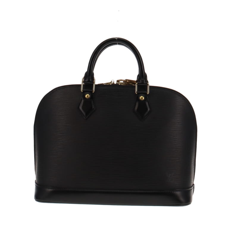 Louis Vuitton Vintage Black Epi Leather Alma PM With Strap AR0061