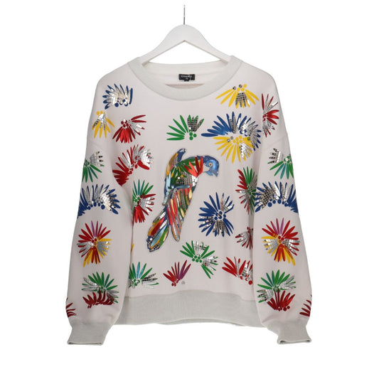 Chanel 2017 Cuba Collection Parrot-print Sweatshirt (44)