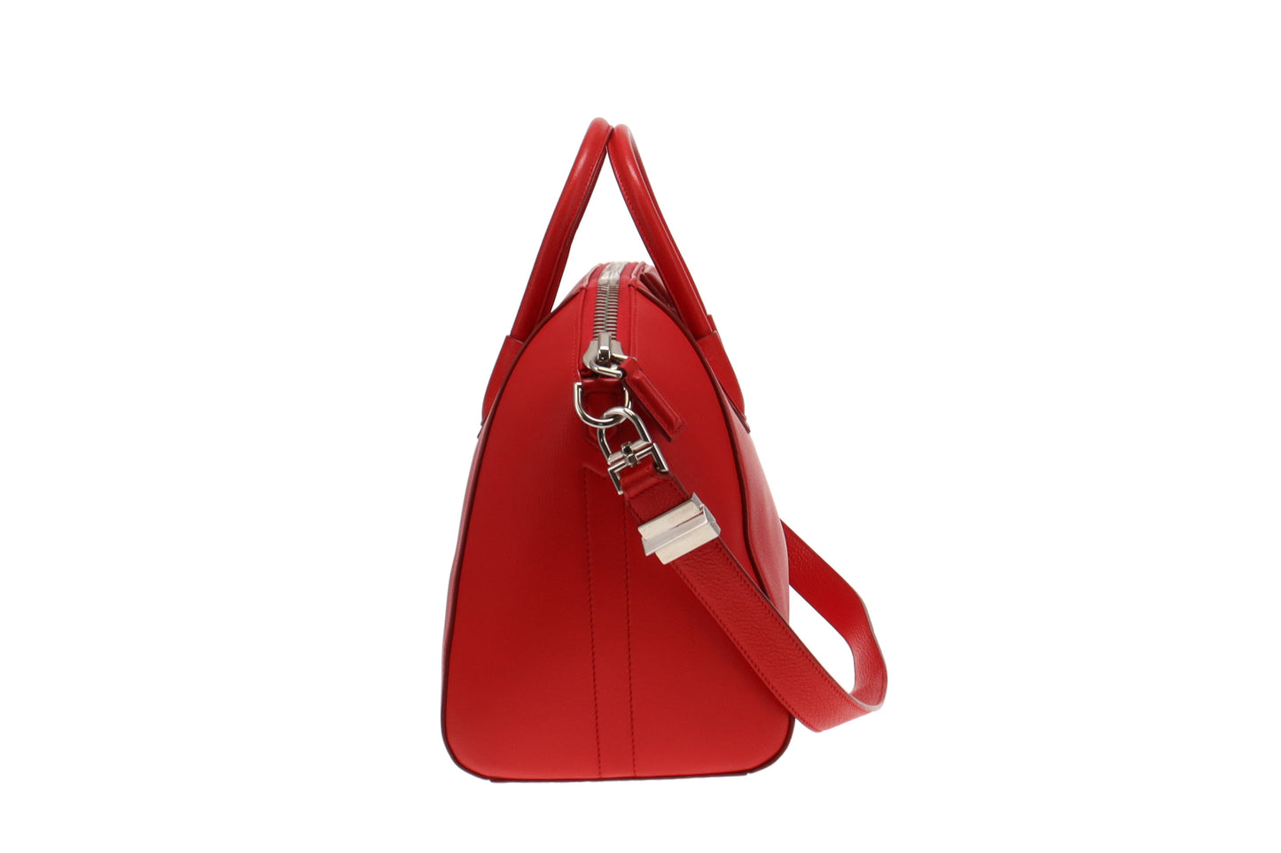 Givenchy Red Grained Leather Medium Antigona
