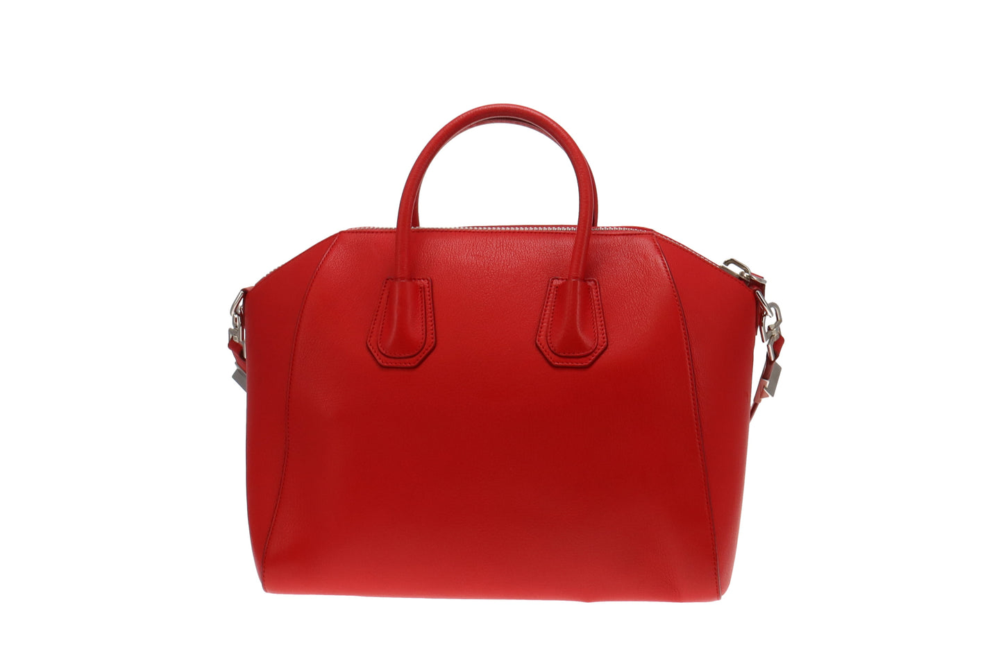 Givenchy Red Grained Leather Medium Antigona
