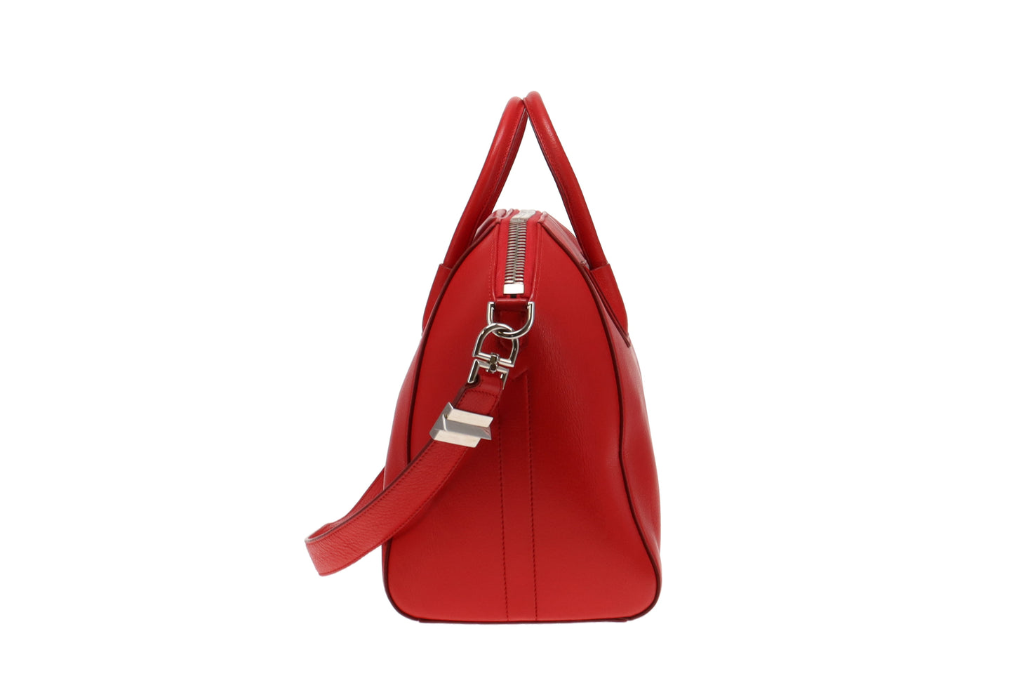 Givenchy Red Grained Leather Medium Antigona