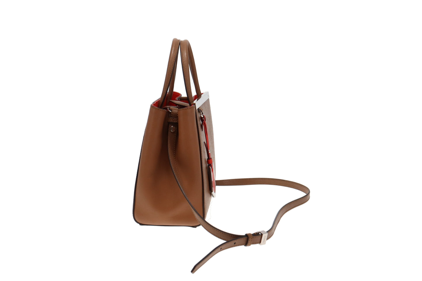 Fendi Tan Leather With Orange Interior Petite 2Jour